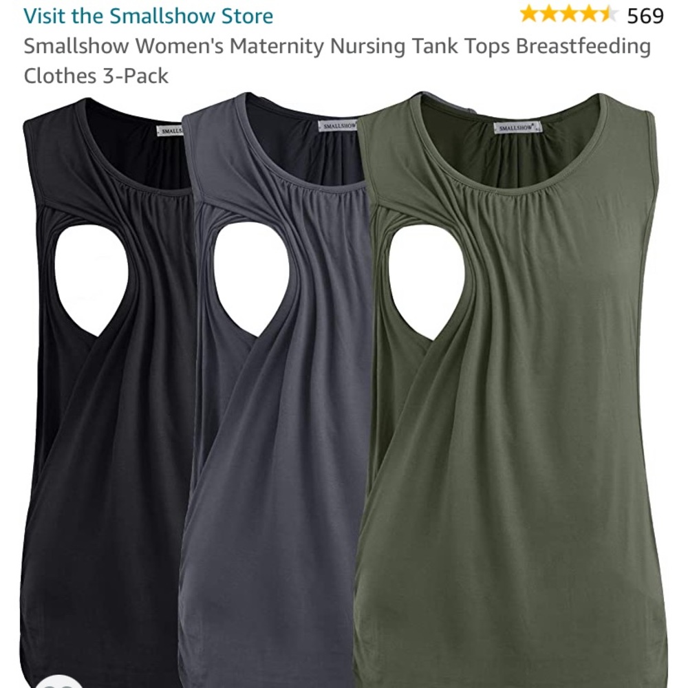 Maternity nursing tank tops (Set of 3)